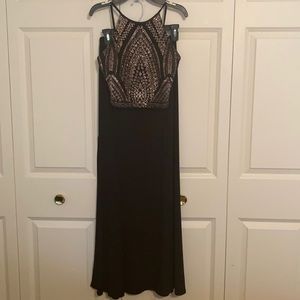Black and Gold 2-piece dress
